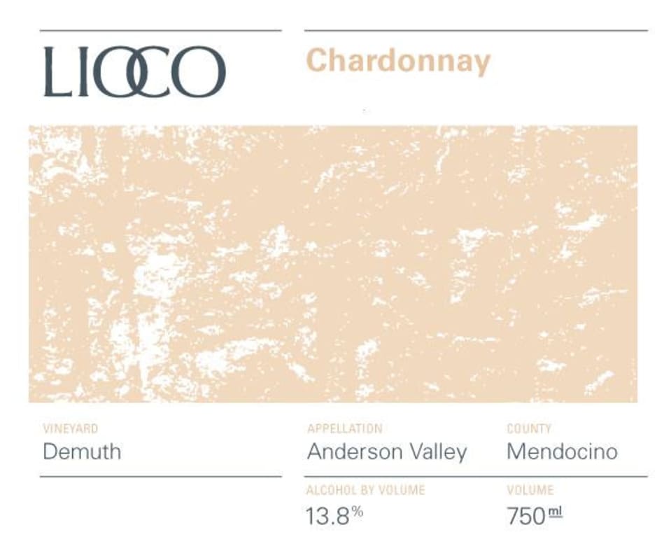 Lioco Demuth Vineyard Chardonnay 2012 Front Label