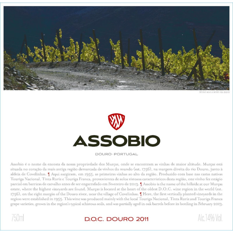 Quinta Dos Murcas Assobio Red 2010 Front Label
