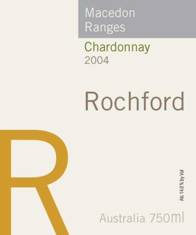 Rochford Winery Macedon Ranges Chardonnay 2004 Front Label