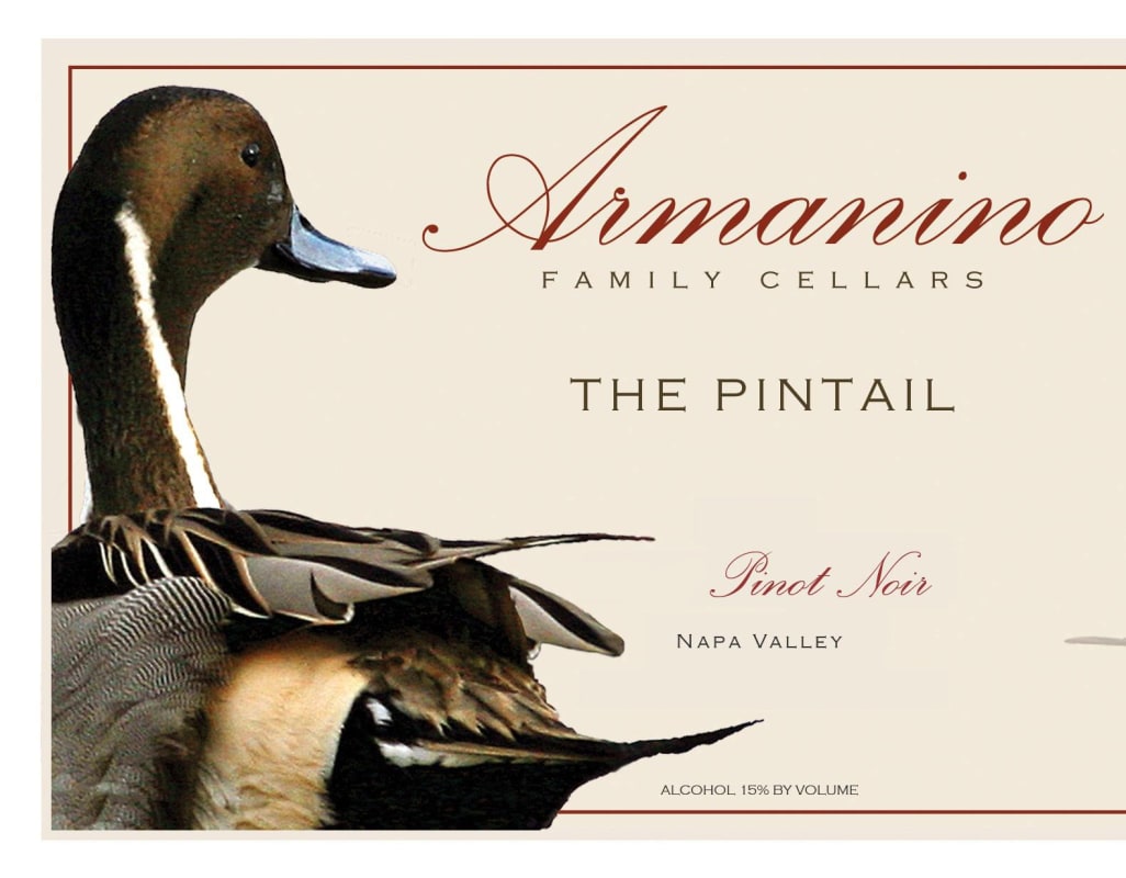 Armanino The Pintail Pinot Noir 2012 Front Label