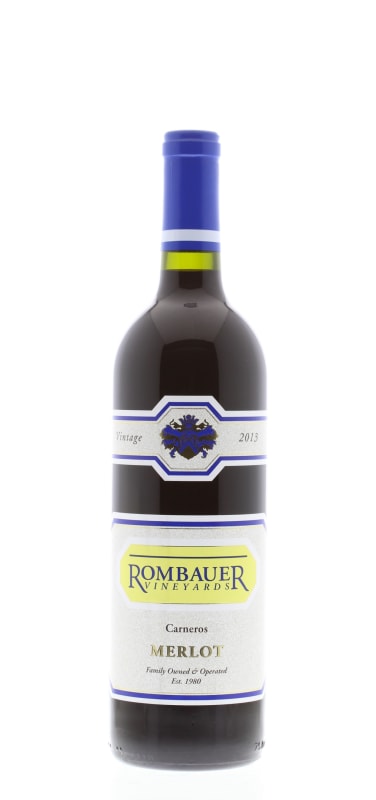 Rombauer Merlot 2013 Front Bottle Shot