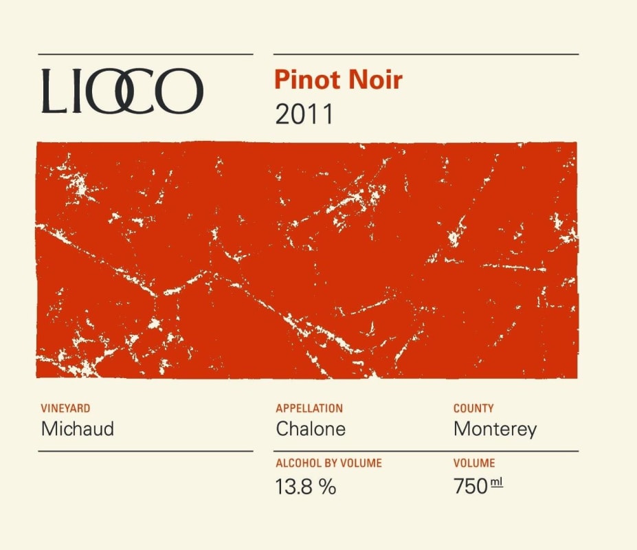 Lioco Michaud Vineyard Pinot Noir 2011 Front Label
