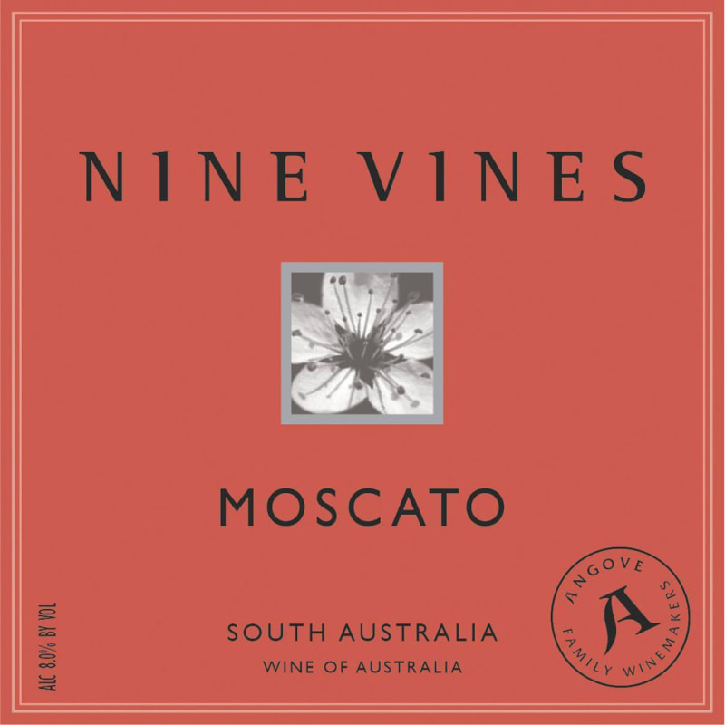 Angove Family Winemakers Nine Vines Moscato 2015 Front Label