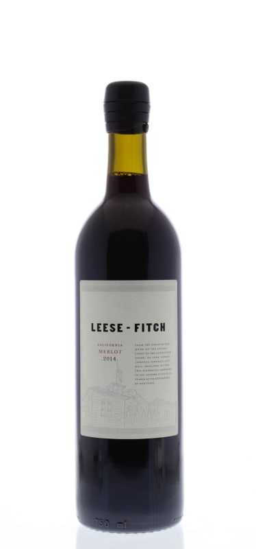 Leese-Fitch Merlot 2014 Front Bottle Shot