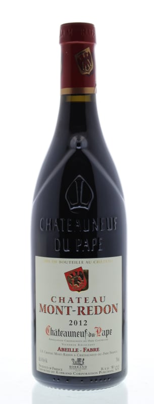 Chateau Mont-Redon Chateauneuf-du-Pape 2012 Front Bottle Shot