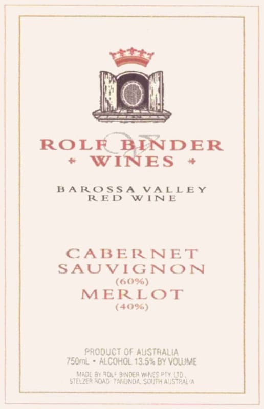 Rolf Binder Cabernet Sauvignon Merlot 2014 Front Label