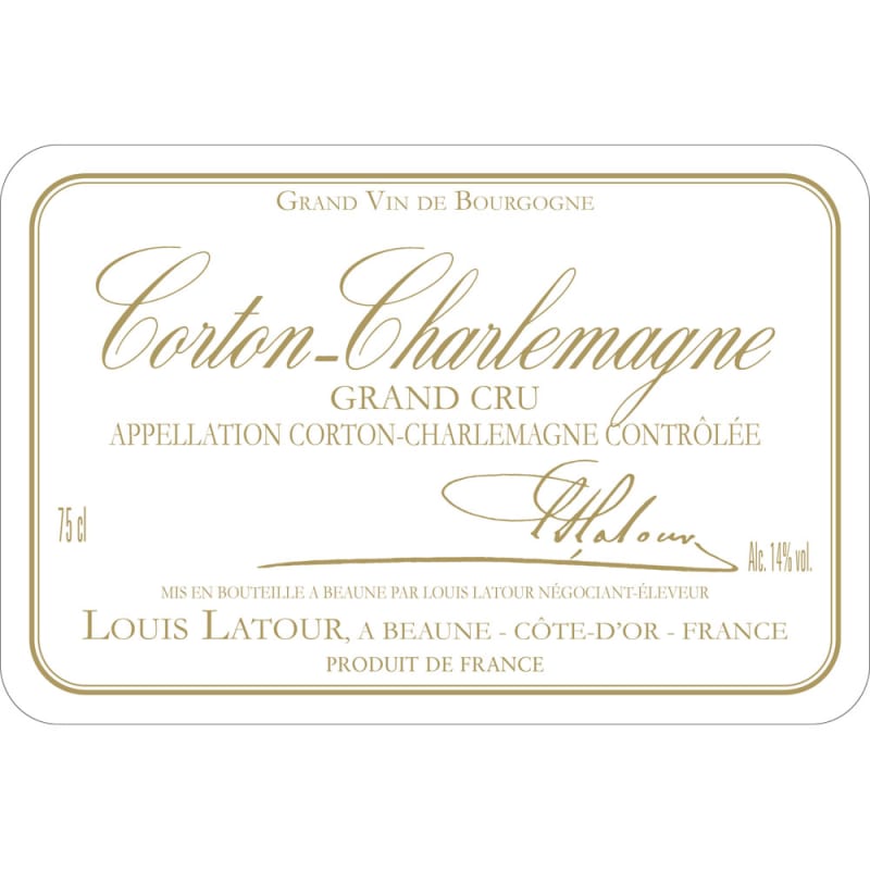 Louis Latour Corton-Charlemagne Grand Cru 2013 Front Label