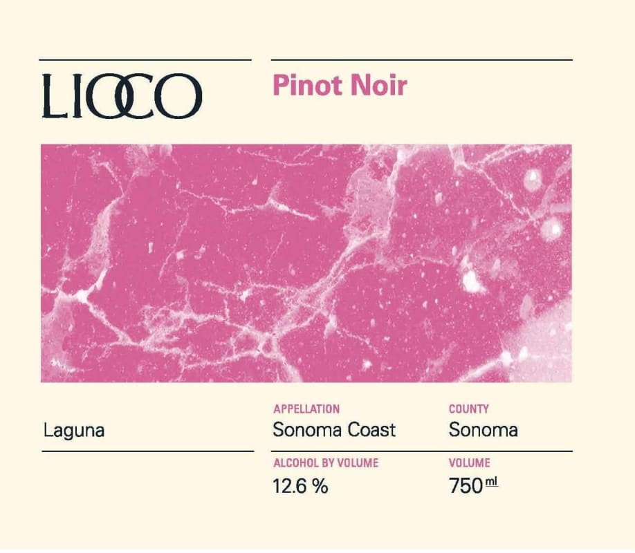 Lioco Sonoma Coast Pinot Noir 2013 Front Label