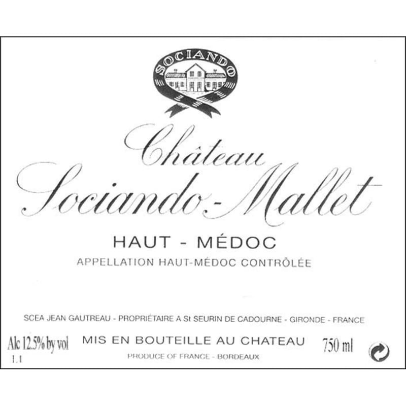 Chateau Sociando-Mallet 2001 Front Label