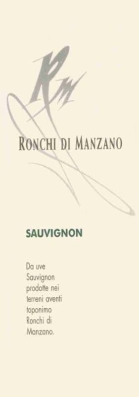 Manzano Ronchi di Manzano Sauvignon 2003 Front Label