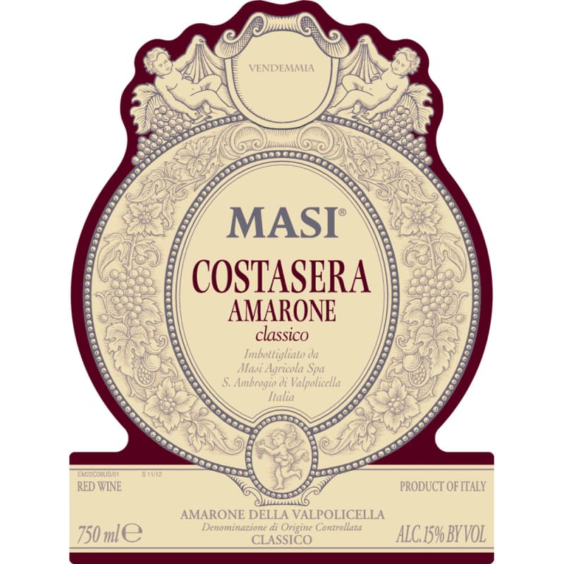 Masi Costasera Amarone Classico 2011 Front Label
