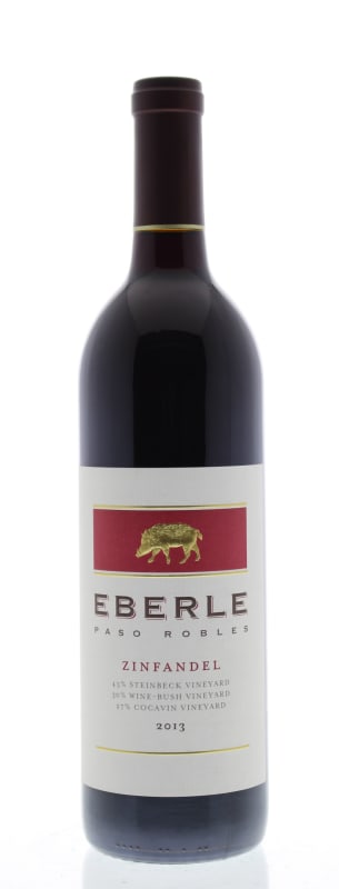 Eberle Zinfandel 2013 Front Bottle Shot