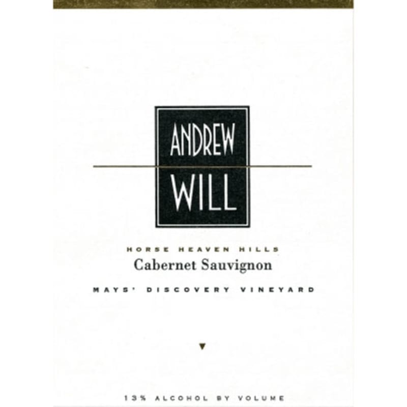 Andrew Will Winery May's Discovery Vineyard Cabernet Sauvignon 2012 Front Label