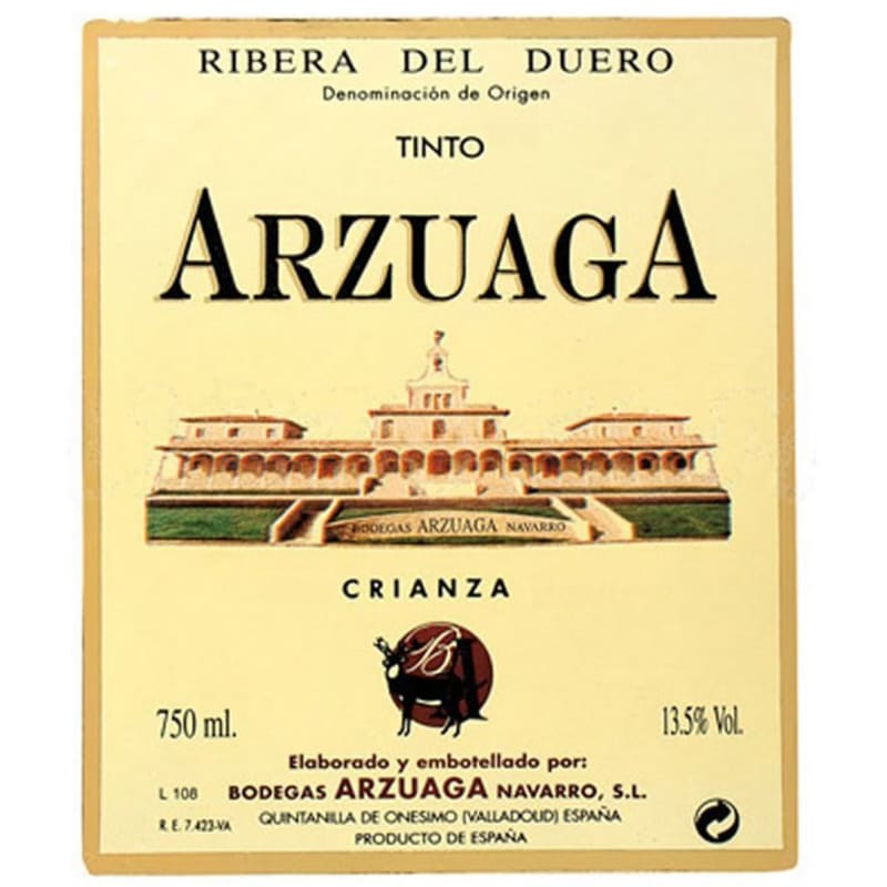 Arzuaga Crianza 2013 Front Label