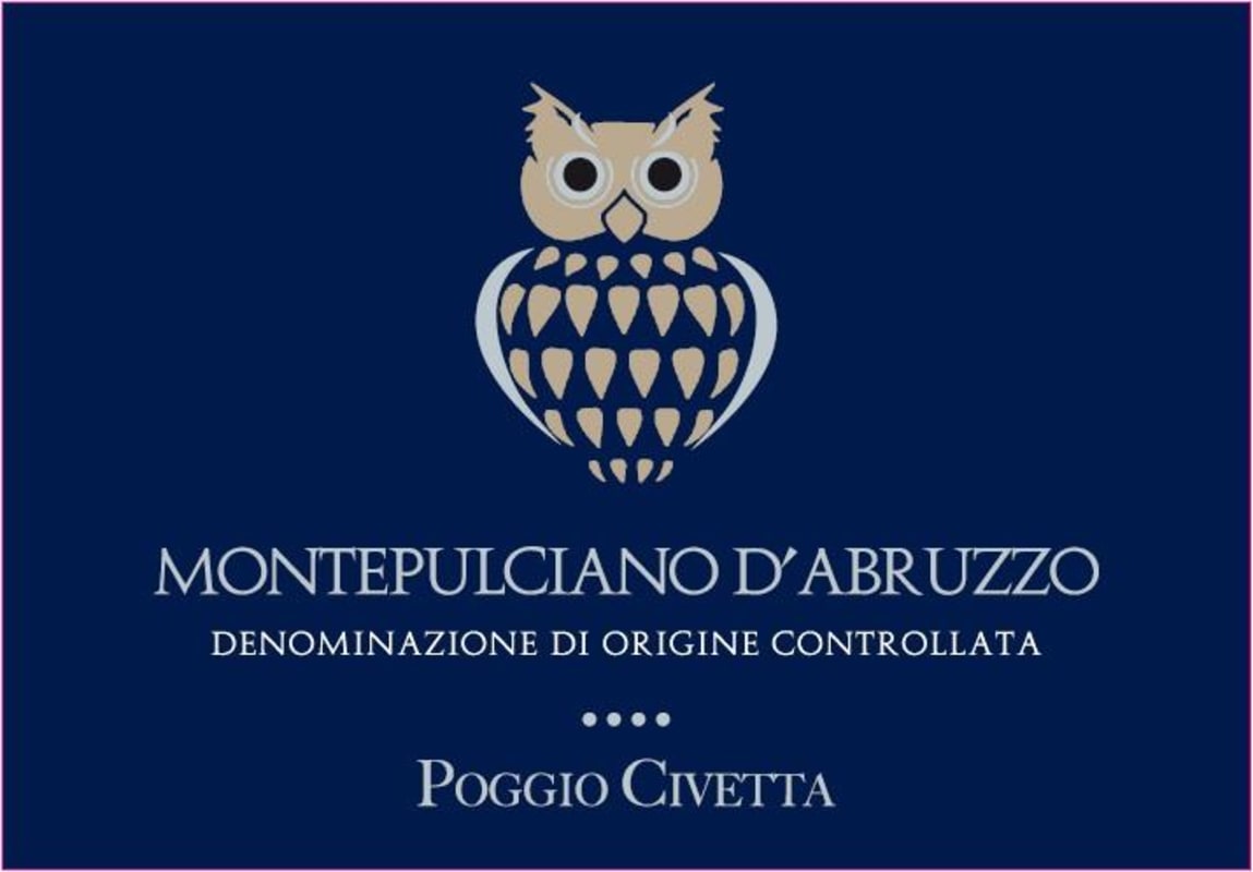 Poggio Civetta Montepulciano d'Abruzzo 2014 Front Label