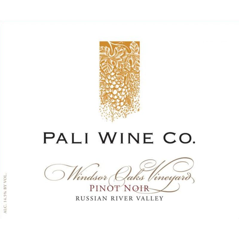 Pali Wine Co Windsor Oaks Pinot Noir 2012 Front Label