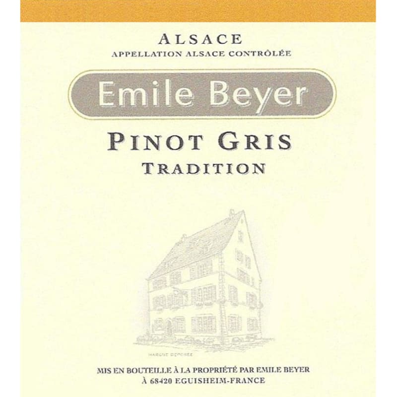 Domaine Emile Beyer Tradition Pinot Gris 2014 Front Label