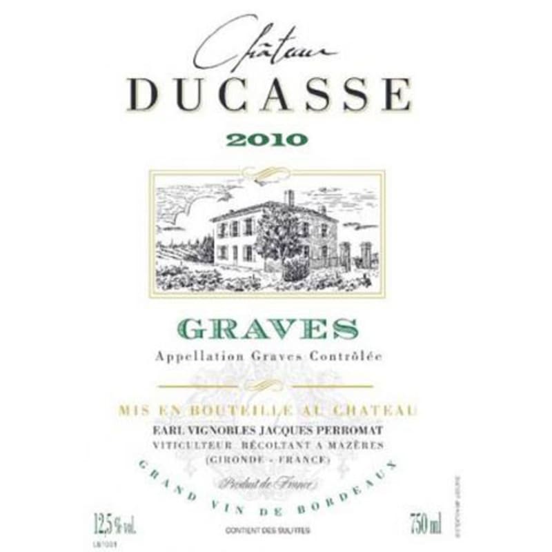 Chateau Ducasse Rouge 2010 Front Label