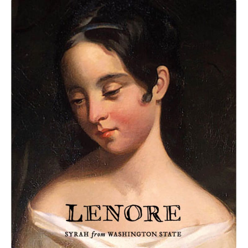 Corvidae Lenore Syrah 2014 Front Label