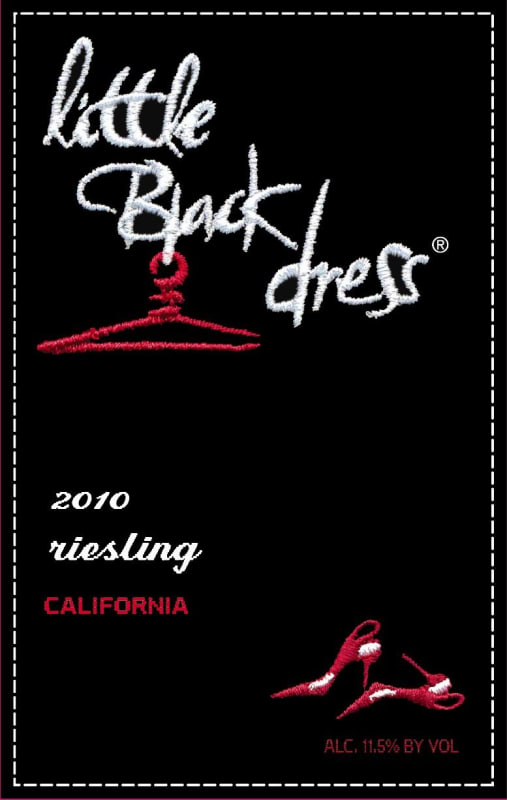 Little Black Dress Riesling 2010 Front Label