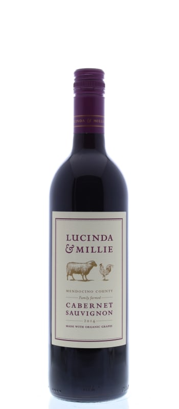 Lucinda & Millie Organic Cabernet Sauvignon 2014 Front Bottle Shot