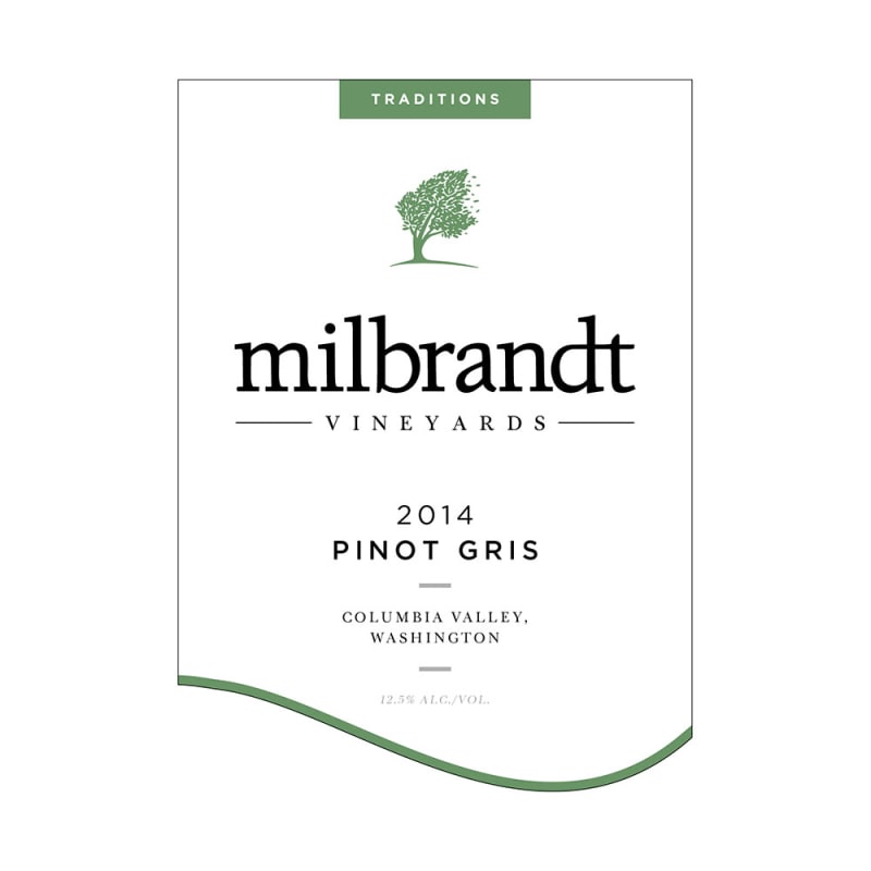 Milbrandt Traditions Pinot Gris 2014 Front Label