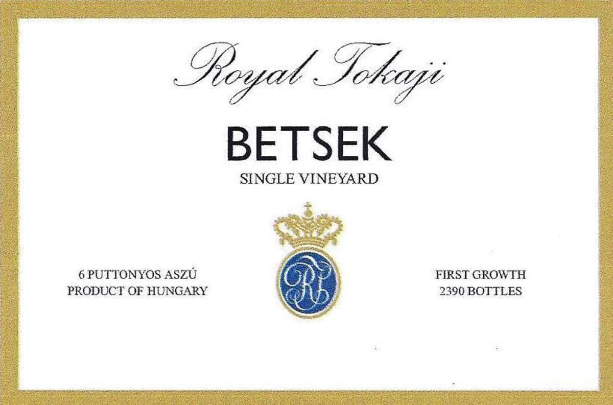 Royal Tokaji Tokaji Betsek 6 Puttonyos Aszu 2008 Front Label