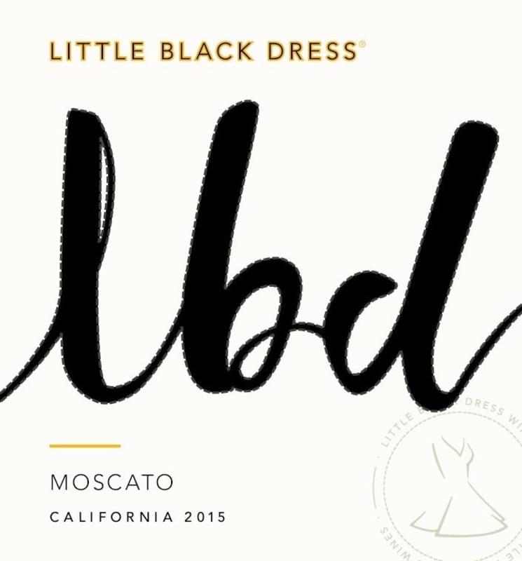 Little Black Dress Moscato 2015 Front Label