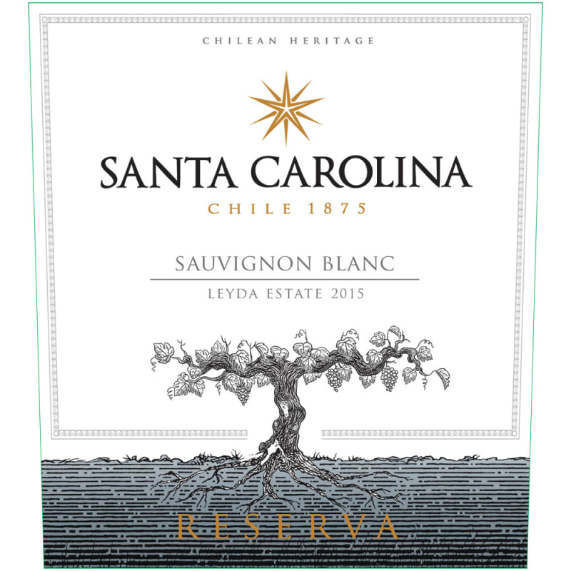 Santa Carolina Reserva Sauvignon Blanc 2015 Front Label