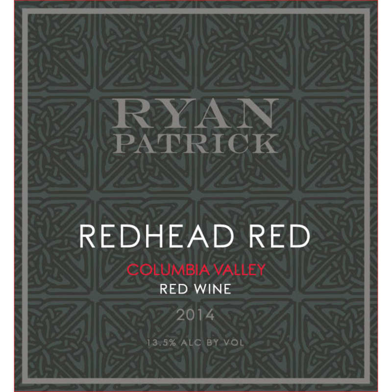 Ryan Patrick Redhead Red 2014 Front Label