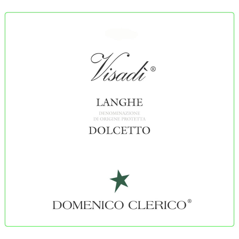 Domenico Clerico Langhe Dolcetto Visadi 2014 Front Label