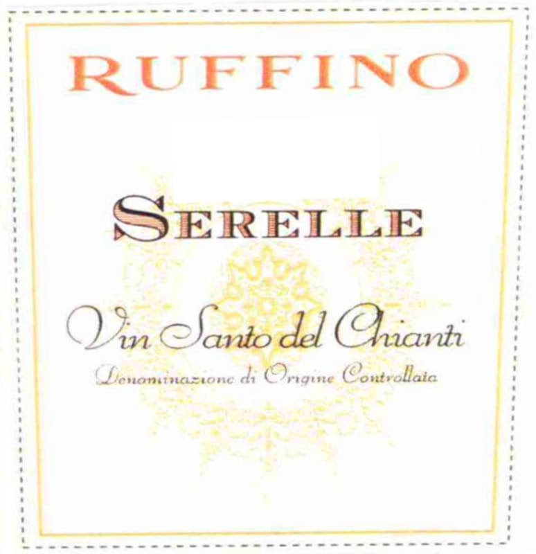 Ruffino 'Serelle' Vin Santo del Chianti 2010 Front Label