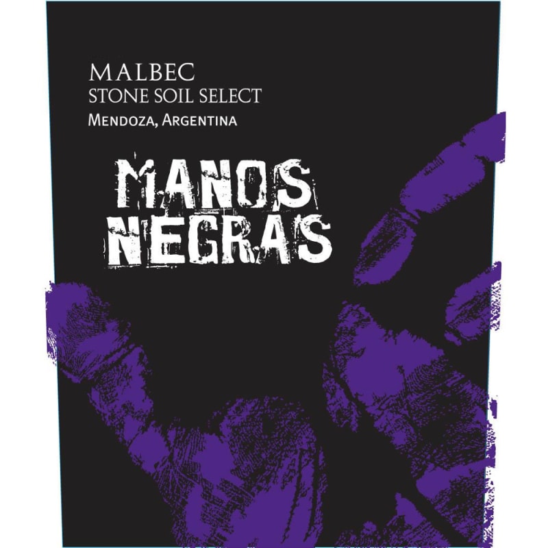 Manos Negras Stone Soil Select Malbec 2013 Front Label