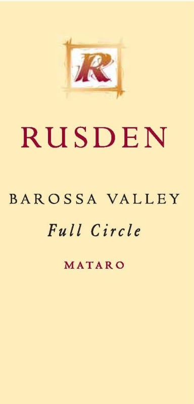 Rusden Full Circle Mataro 2012 Front Label