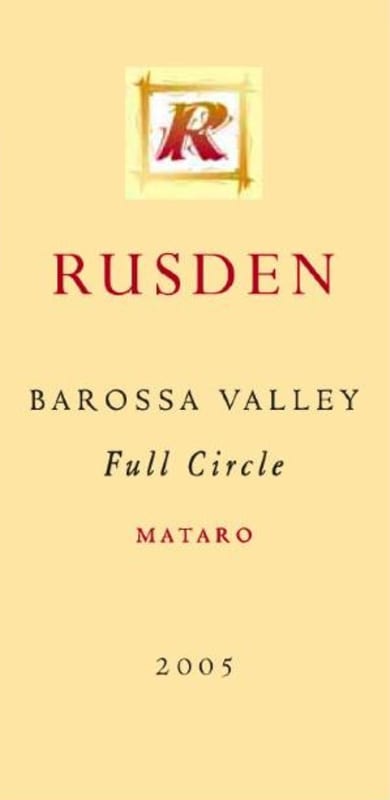 Rusden Full Circle Mataro 2005 Front Label