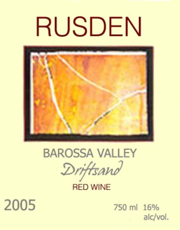Rusden Driftsand 2005 Front Label