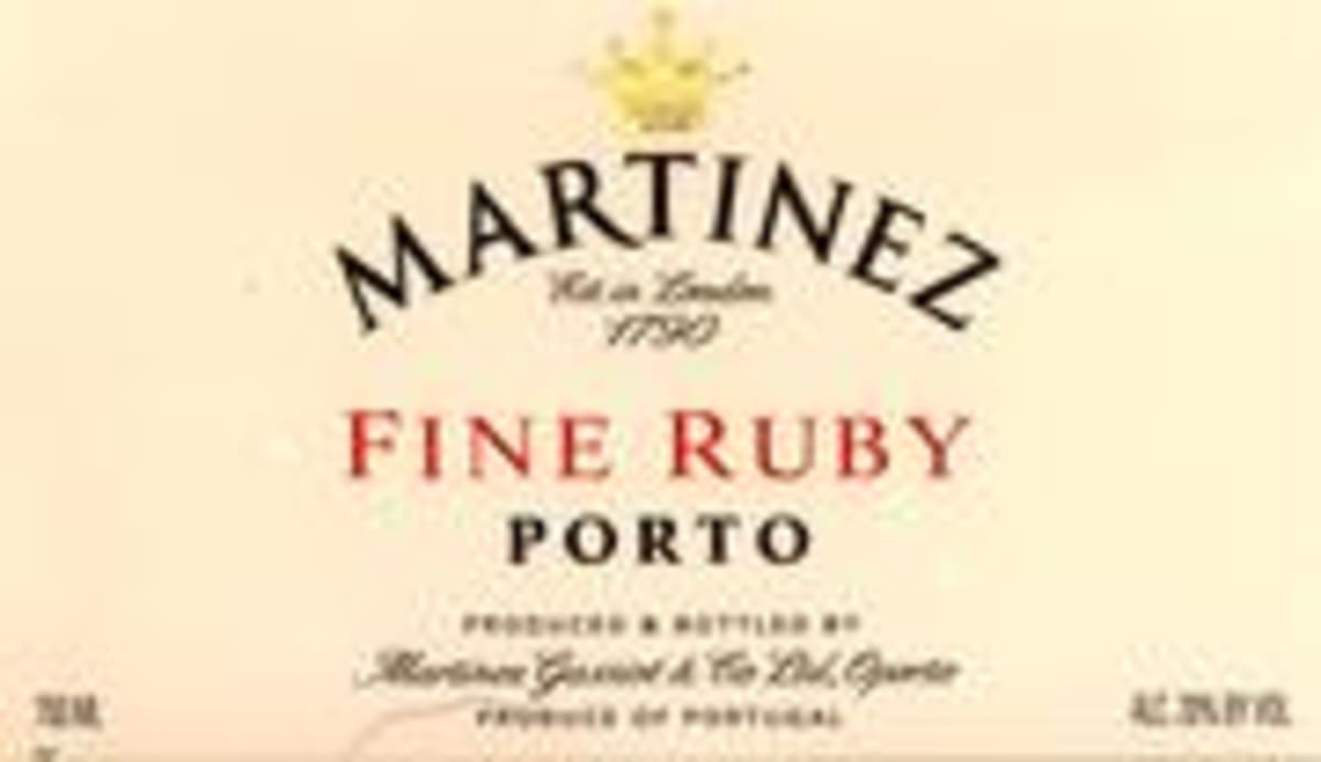 Martinez Fine Ruby Front Label