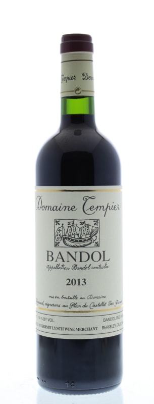 Domaine Tempier Bandol Rouge 2013 Front Bottle Shot