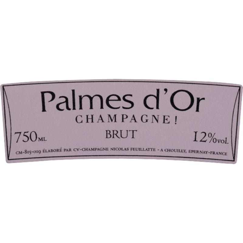 Nicolas Feuillatte Palmes d'Or Rose 2005 Front Label