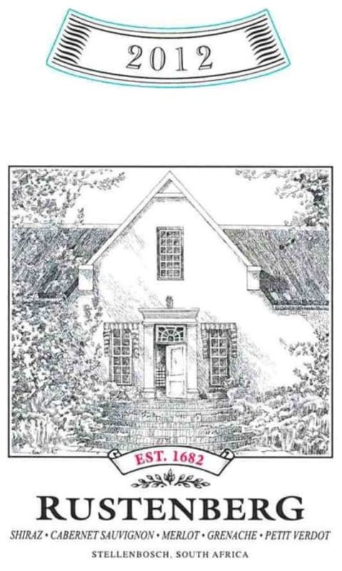 Rustenberg Ida's Est.1682 Merlot-Shiraz-Cabernet Sauvignon 2012 Front Label