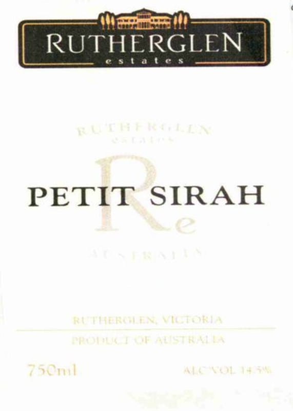 Rutherglen Estates Petit Sirah 2007 Front Label
