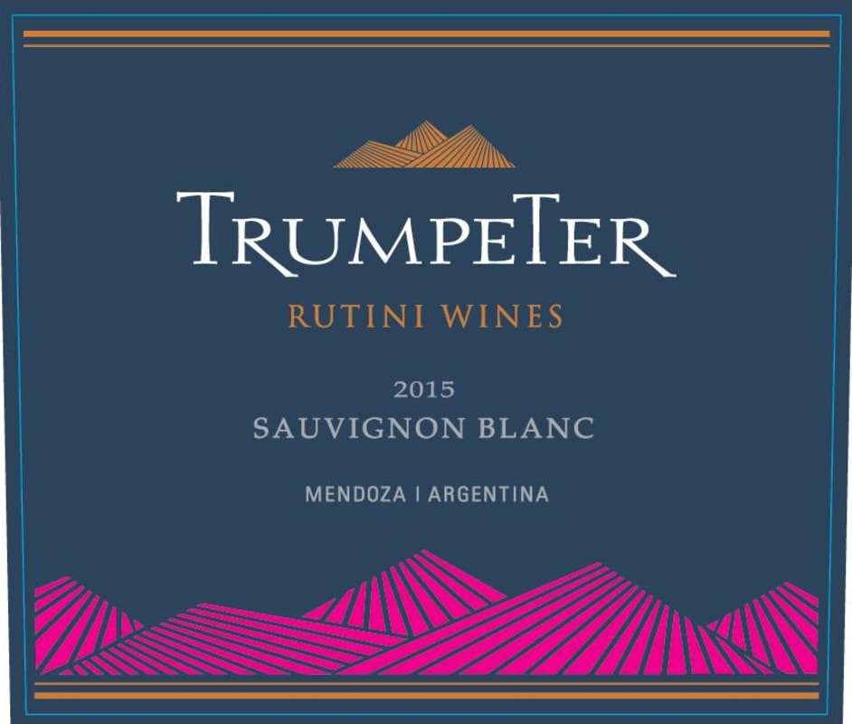 Rutini Trumpeter Sauvignon Blanc 2015 Front Label