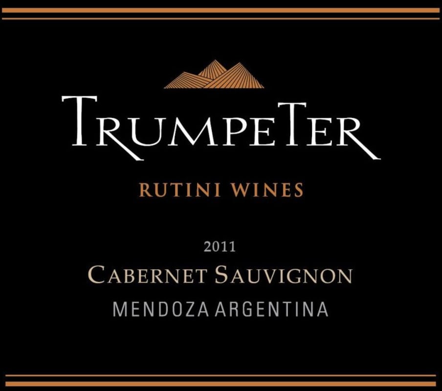 Rutini Trumpeter Cabernet Sauvignon 2011 Front Label