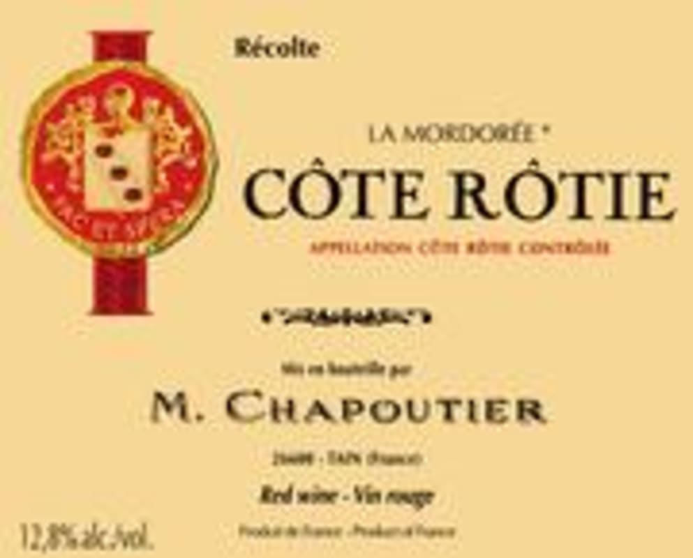 M. Chapoutier Cote Rotie (half-bottle) 1997 Front Label