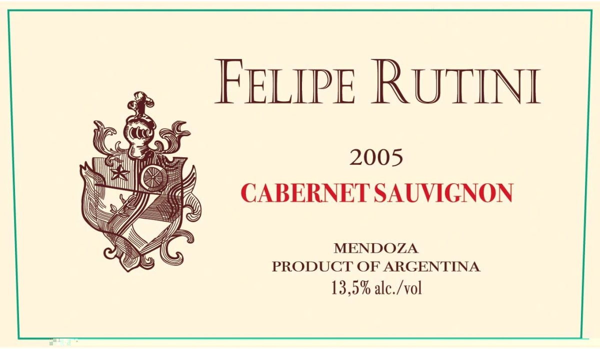 Rutini Cabernet Sauvignon 2005 Front Label