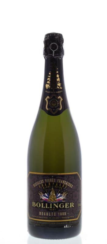 Bollinger Vieilles Vignes Champagne 1989 Front Bottle Shot