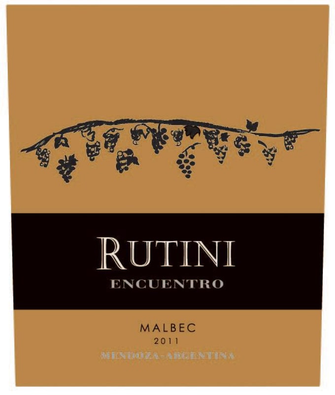 Rutini Encuentro Malbec 2011 Front Label