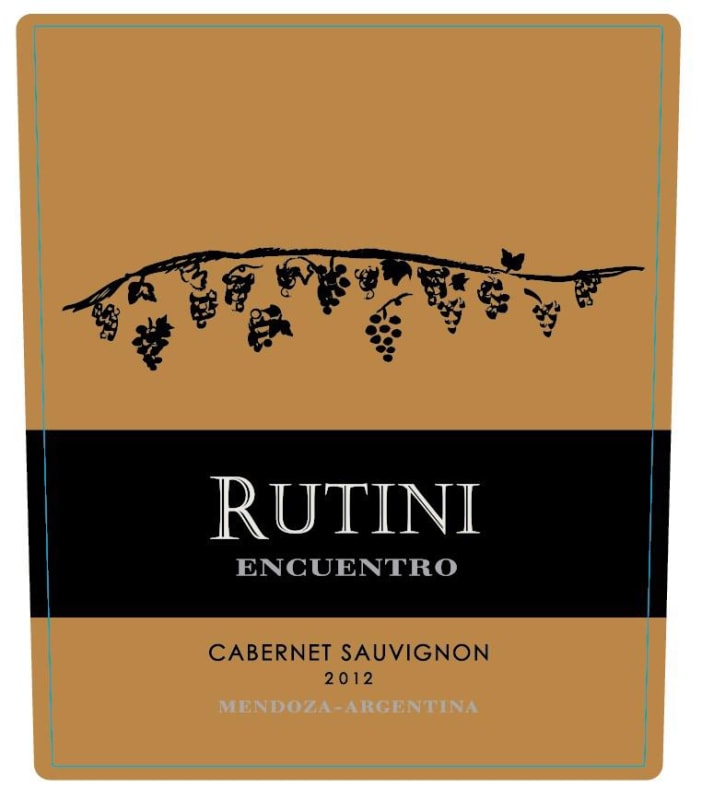 Rutini Encuentro Cabernet Sauvignon 2012 Front Label