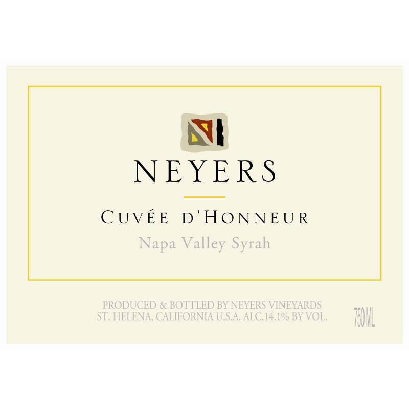 Neyers Cuvee d'Honneur Syrah 2011 Front Label