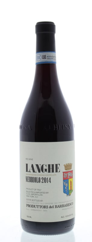 Produttori del Barbaresco Langhe Nebbiolo 2014 Front Bottle Shot